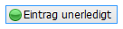 3. Schaltfläche Eintrag unerledigt