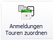 1. Schaltfläche Anmeldungen Touren zuordnen