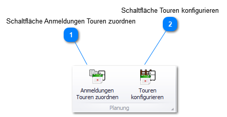 Werkzeugleiste Planung