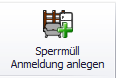 3. Schaltfläche Sperrmüll Anmeldung anlegen